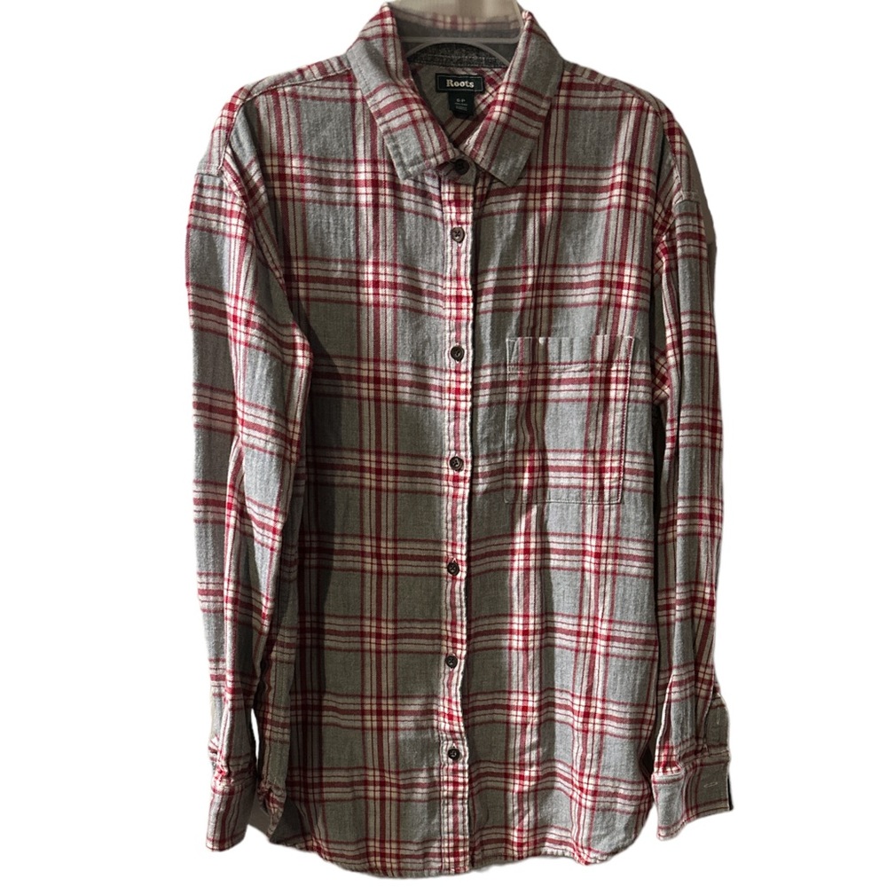 Roots men’s flannel Sz S EUC